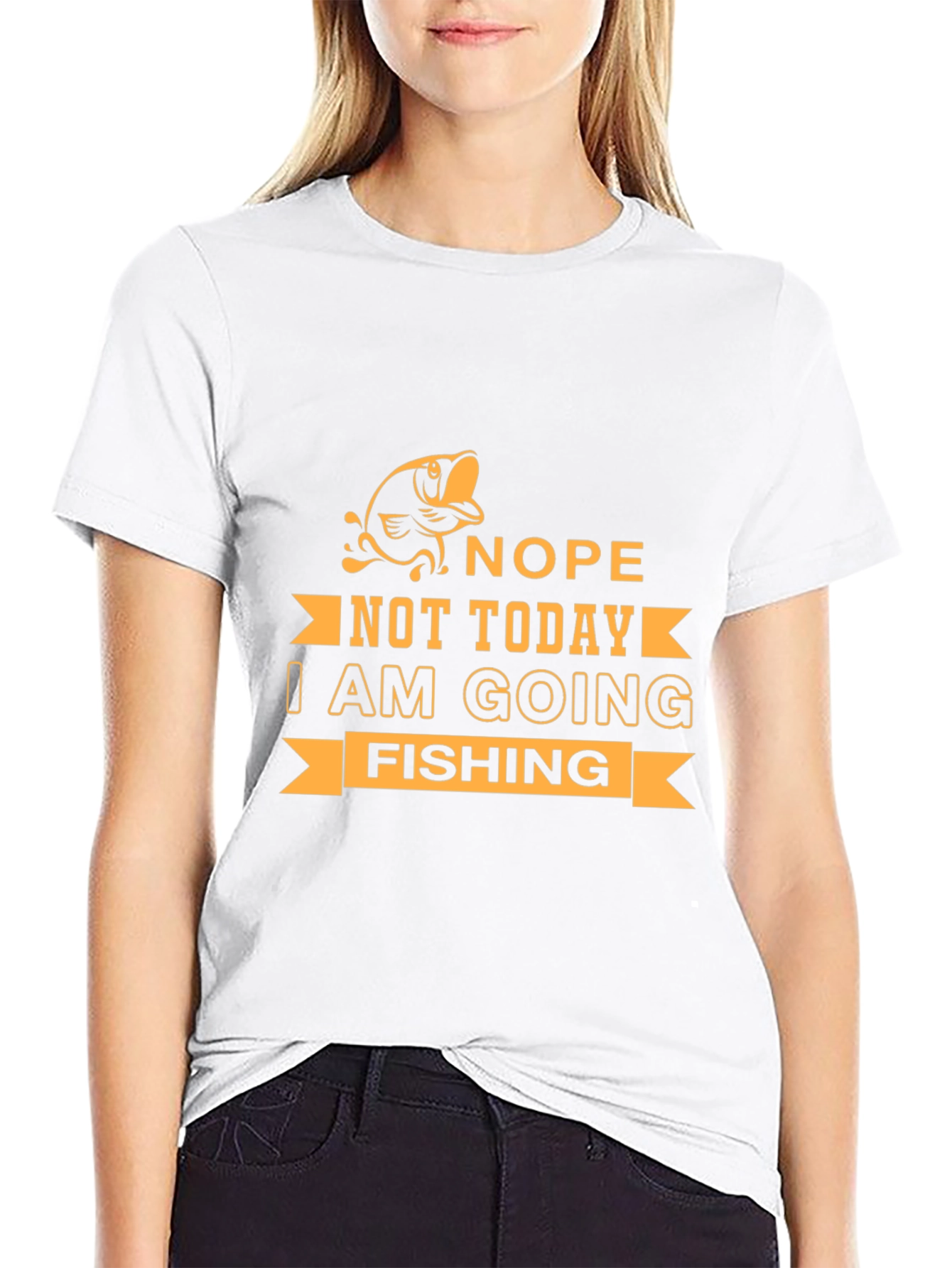 Nope Not Today Fishing Graphic Tee