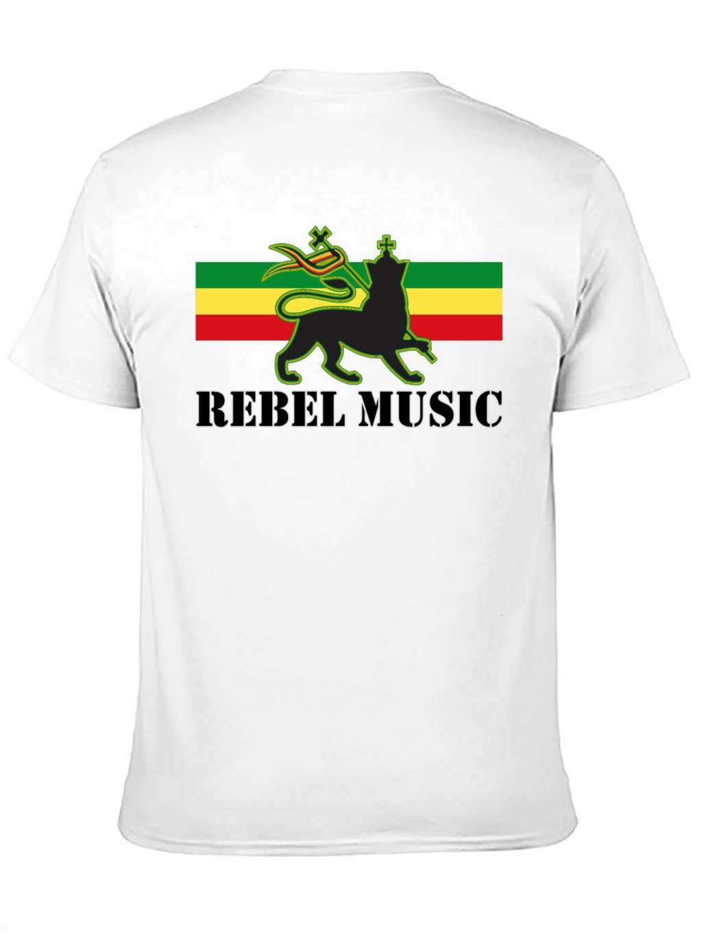 Rasta Lion Rebel Music Graphic T-Shirt