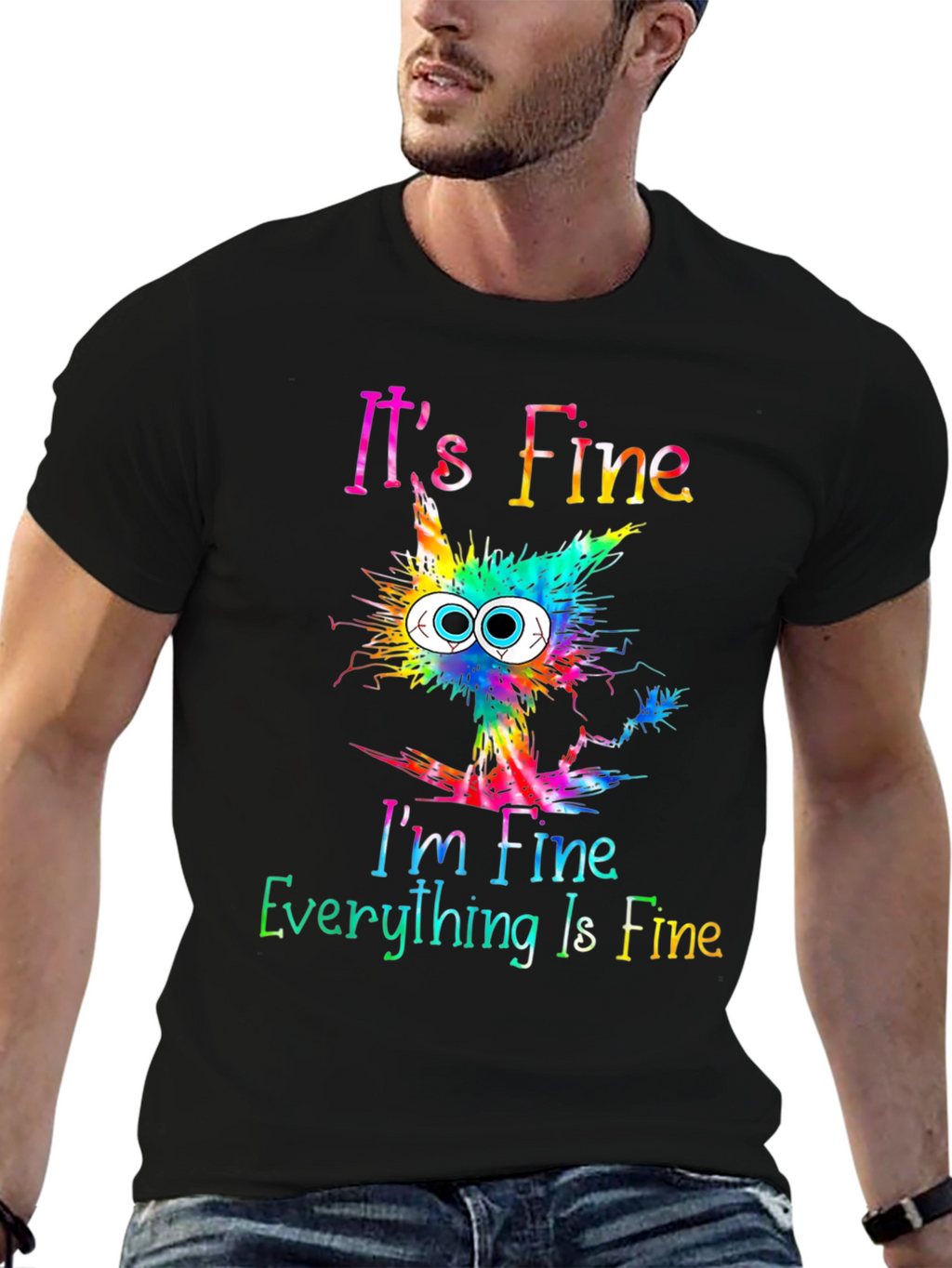 Its Fine Cat Graphic T-Shirt