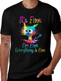 Its Fine Cat Graphic T-Shirt