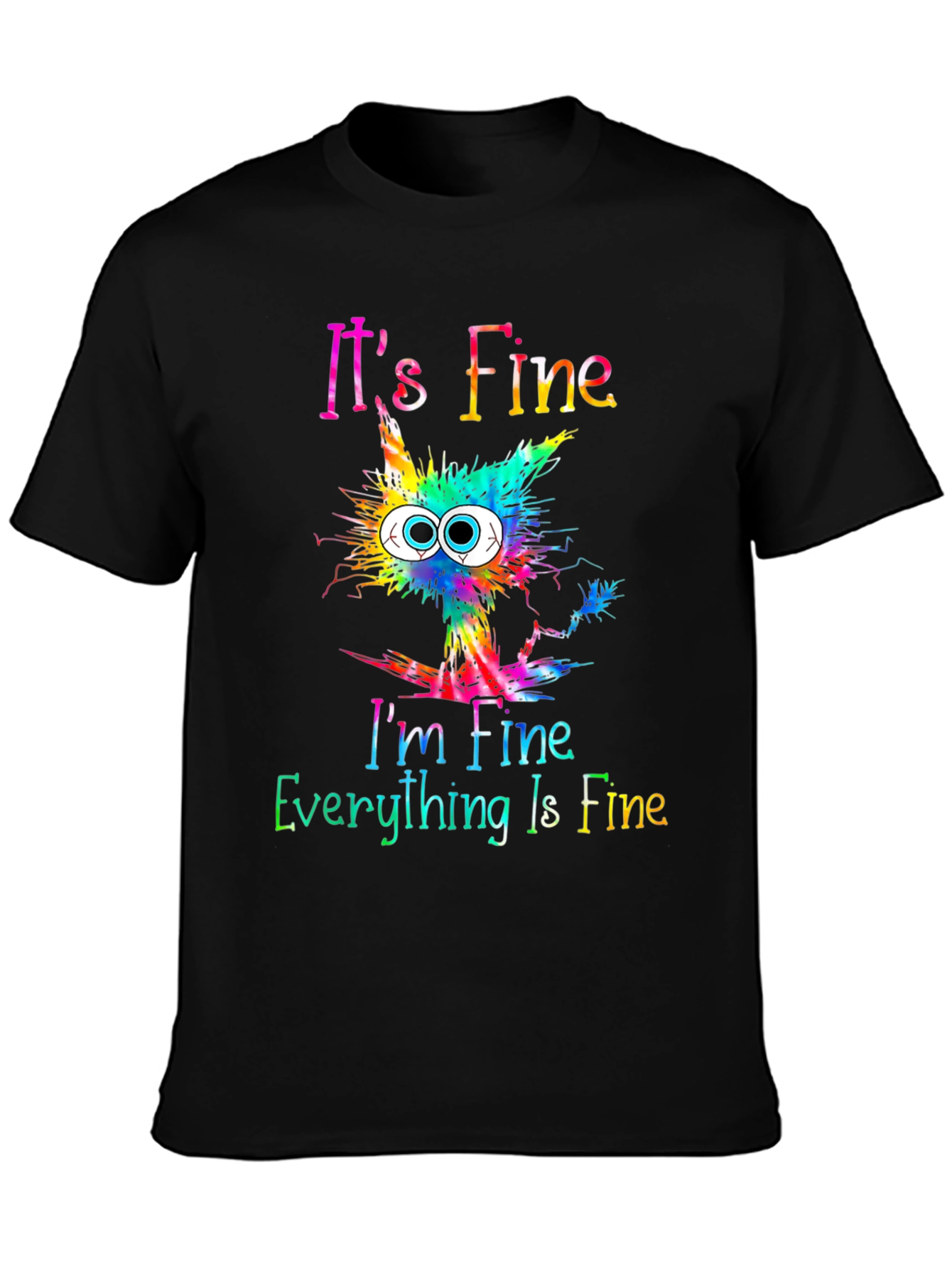 Its Fine Cat Graphic T-Shirt