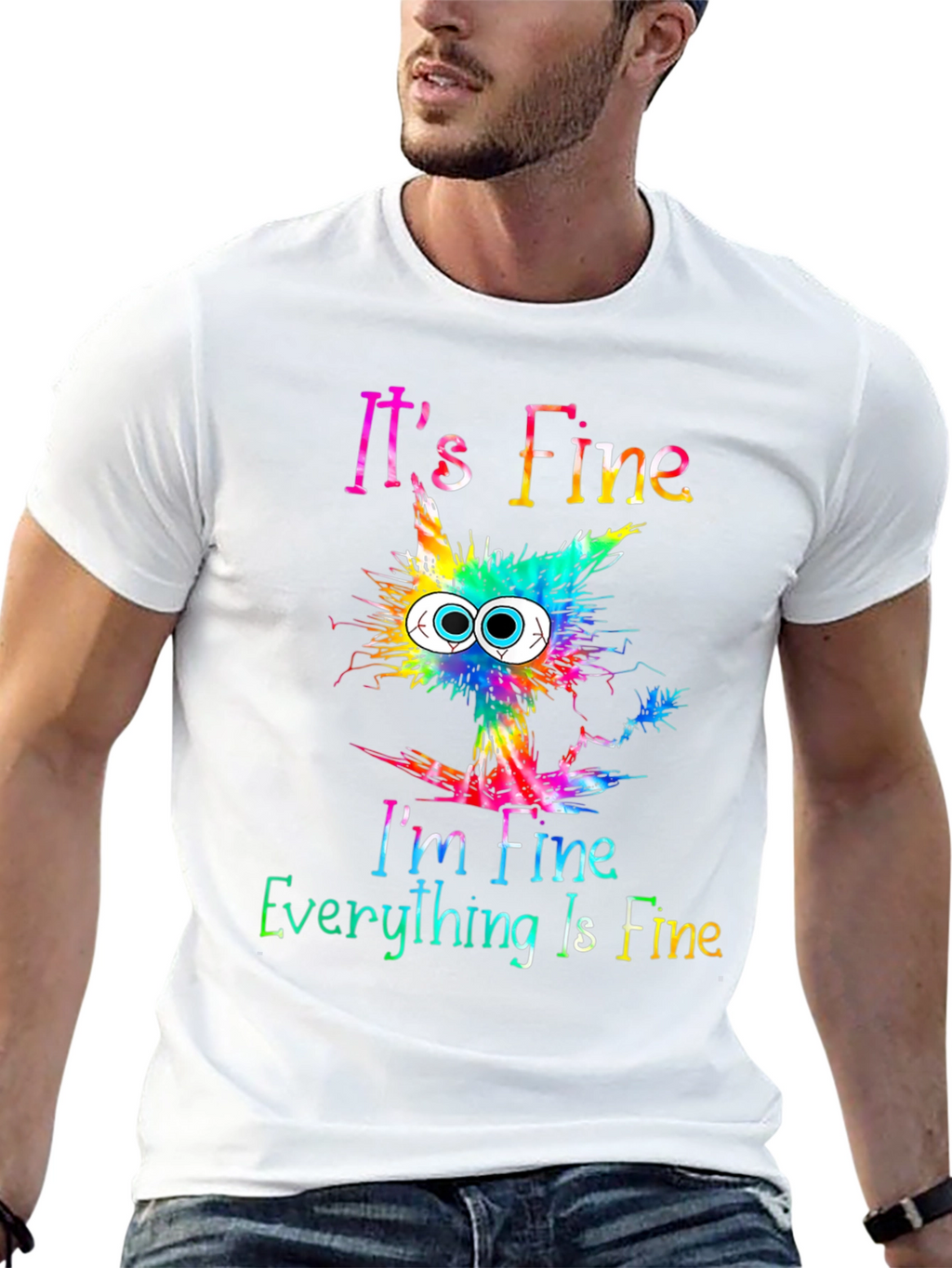 Its Fine Cat Graphic T-Shirt