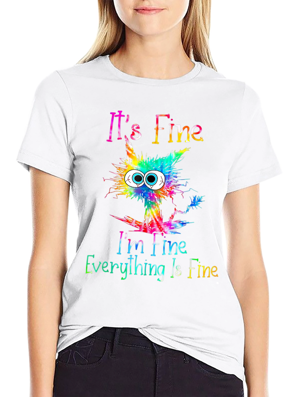 Its Fine Cat Graphic T-Shirt