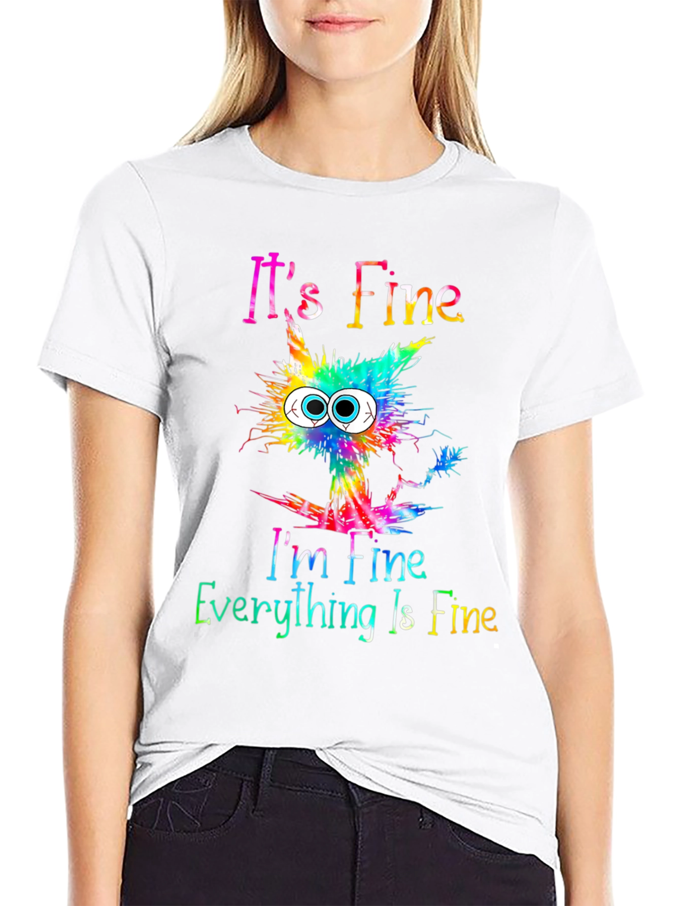 Its Fine Cat Graphic T-Shirt