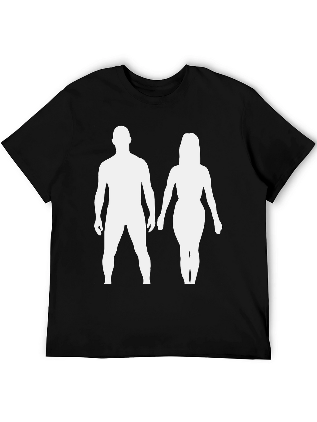 Couple Silhouette Black T-Shirt