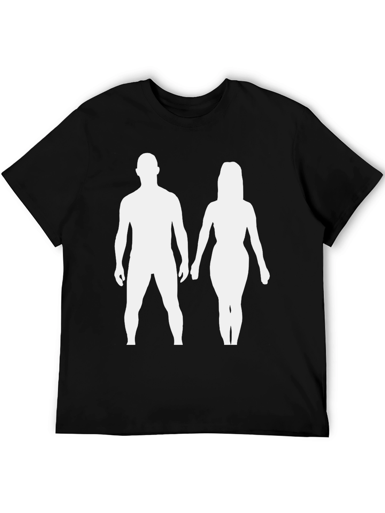 Couple Silhouette Black T-Shirt