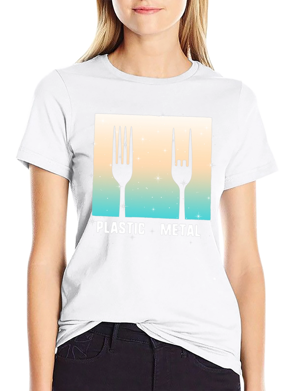 Plastic Metal Graphic Tee - Music Fan T-Shirt