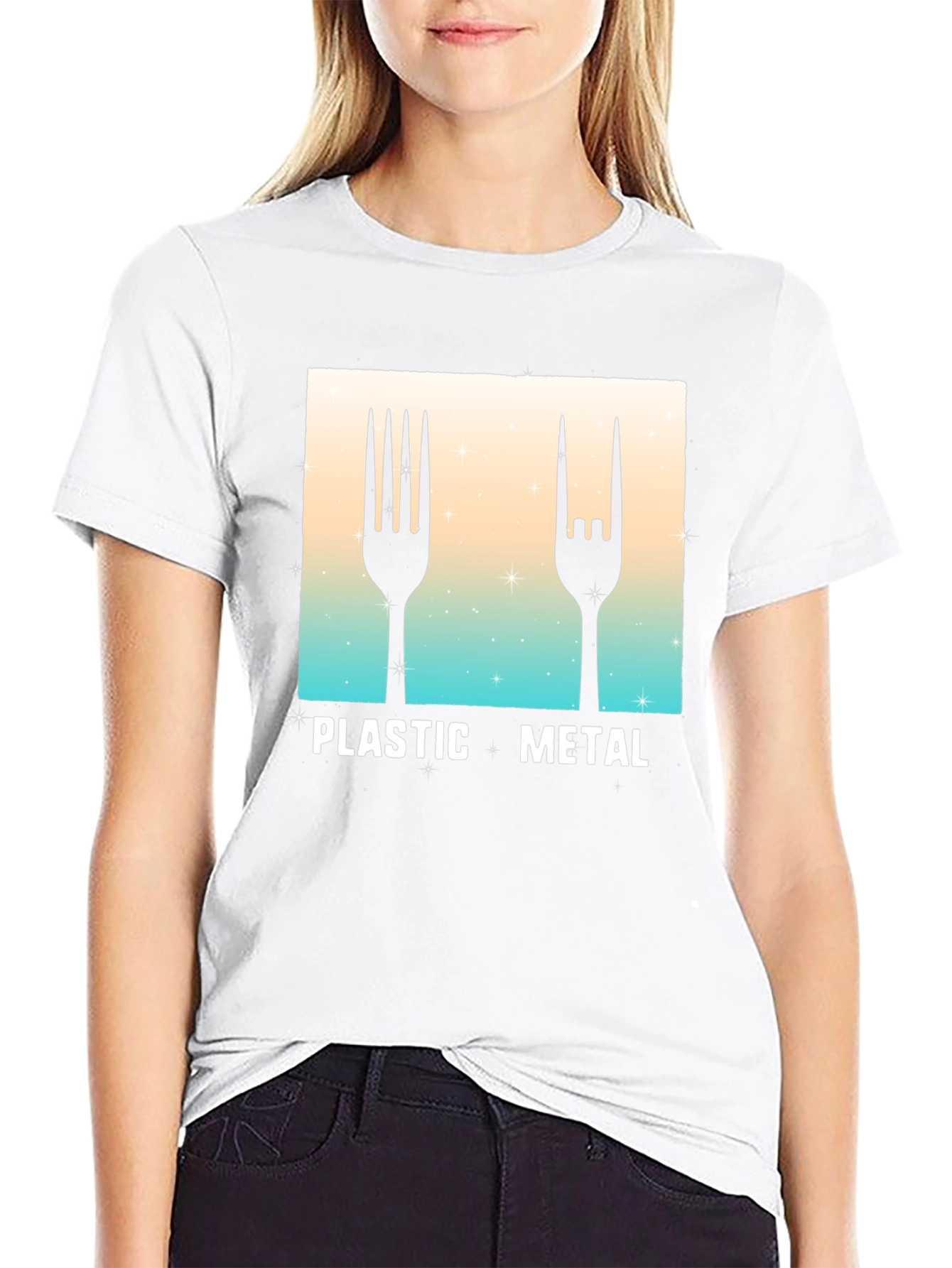 Plastic Metal Graphic Tee - Music Fan T-Shirt