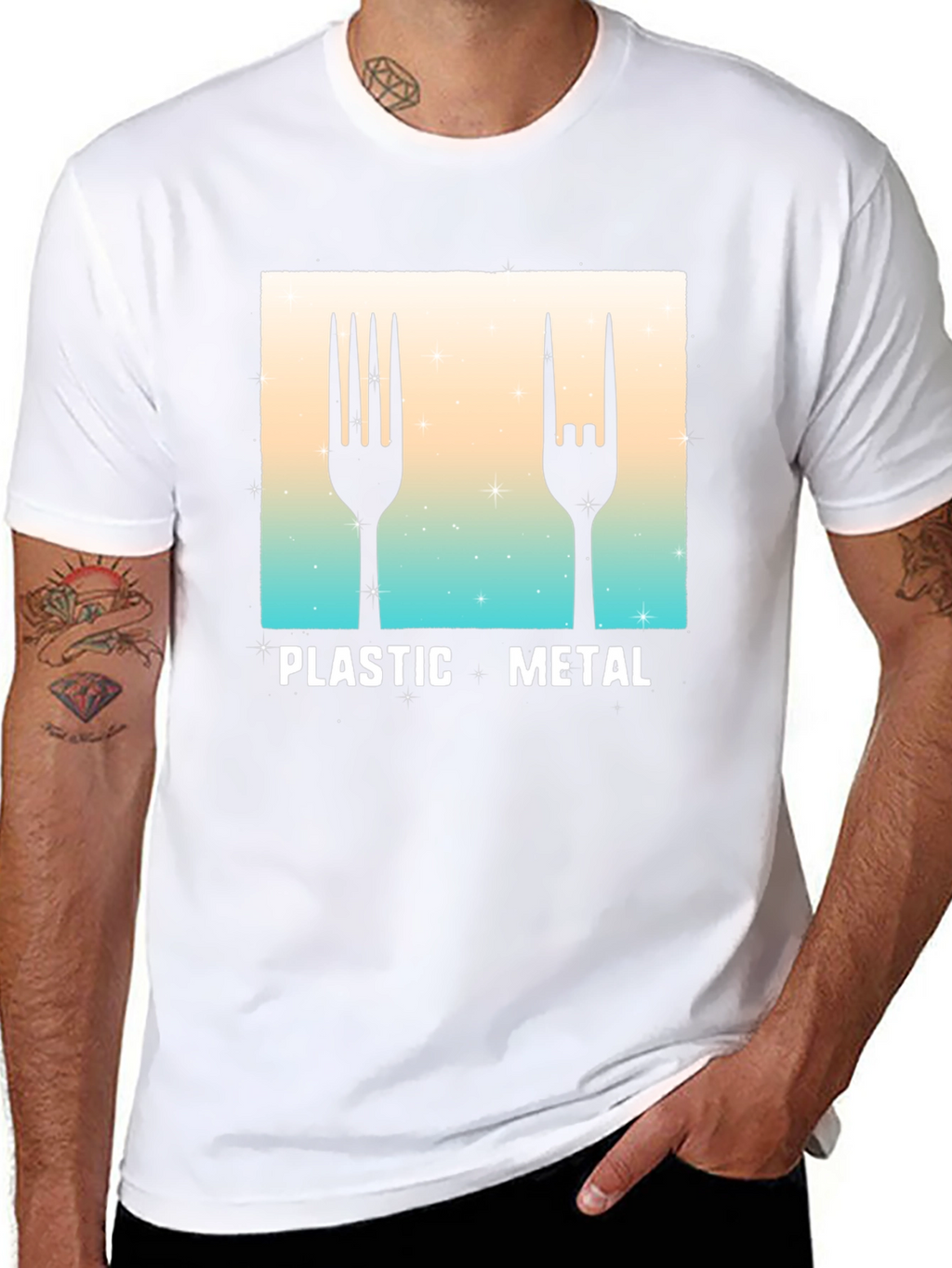 Plastic Metal Graphic Tee - Music Fan T-Shirt