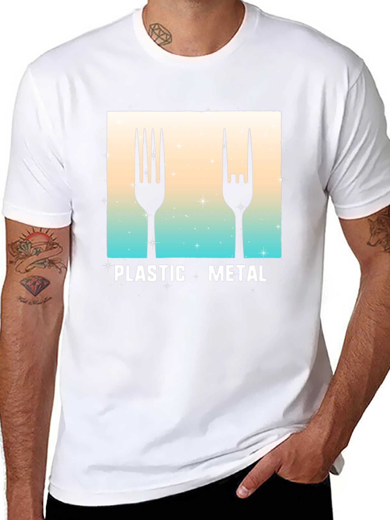 Plastic Metal Graphic Tee - Music Fan T-Shirt