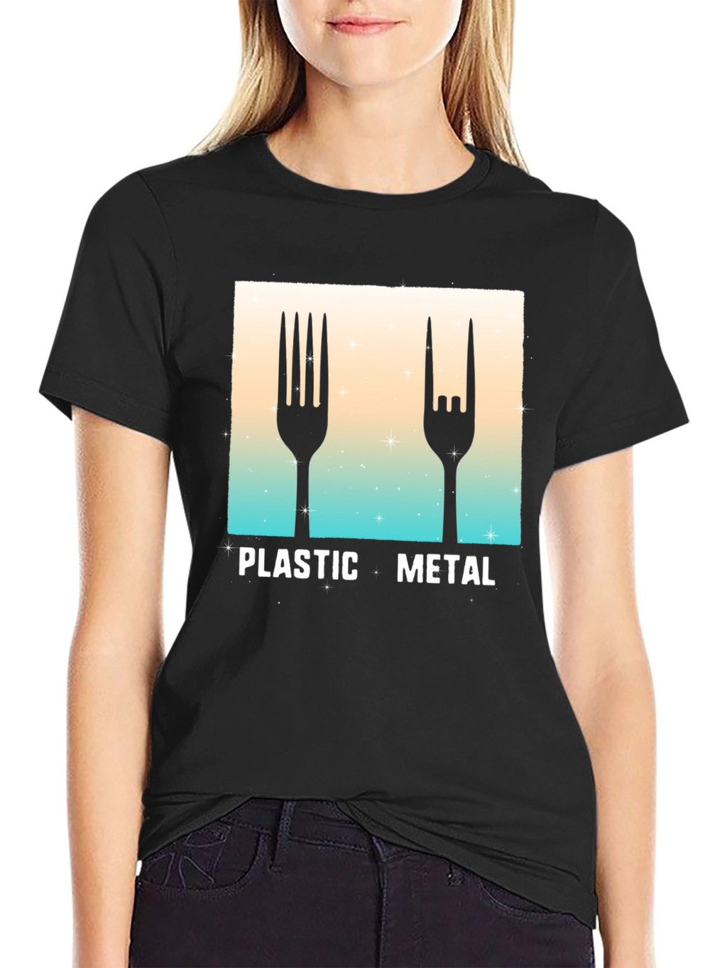 Plastic Metal Graphic Tee - Music Fan T-Shirt