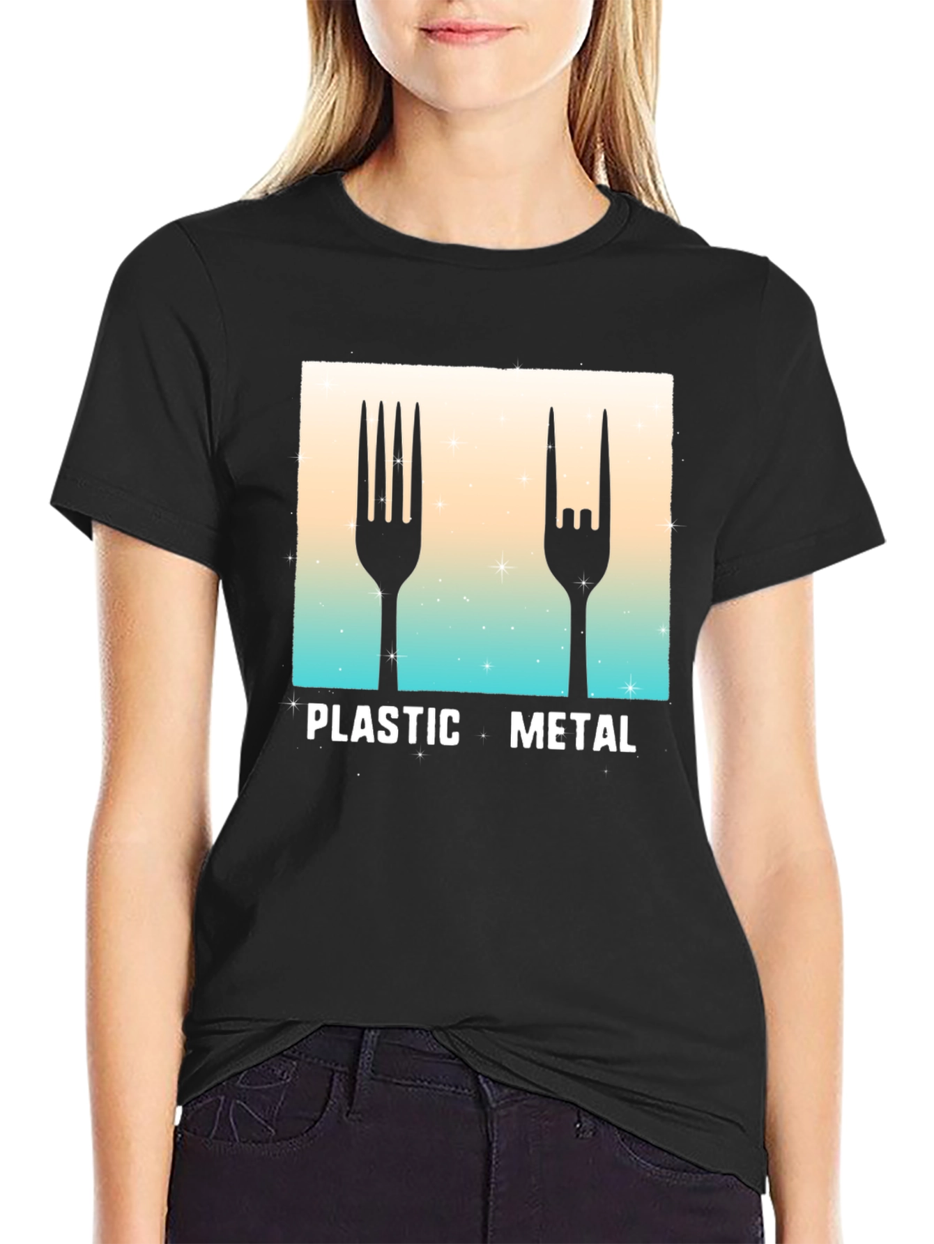 Plastic Metal Graphic Tee - Music Fan T-Shirt