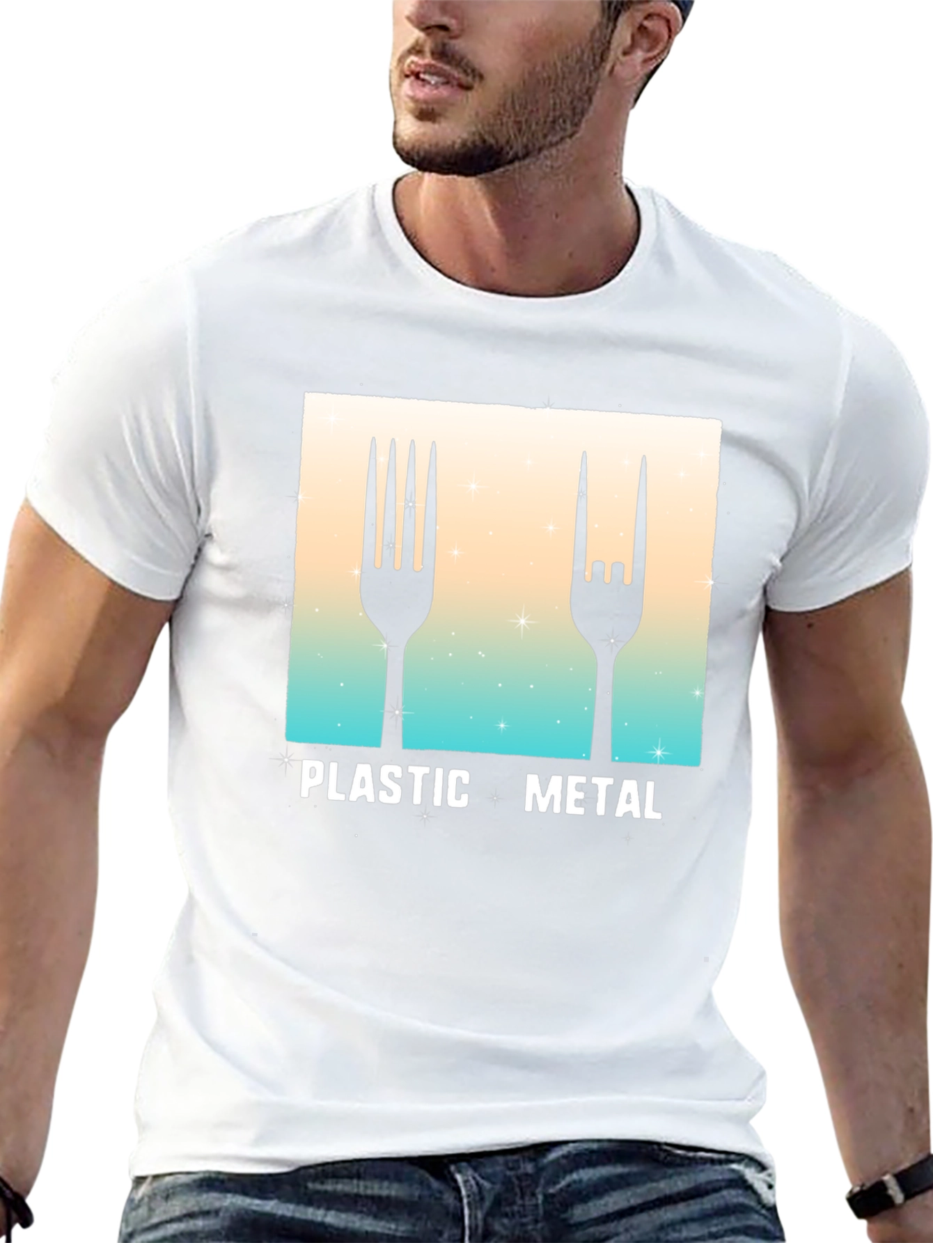 Plastic Metal Graphic Tee - Music Fan T-Shirt
