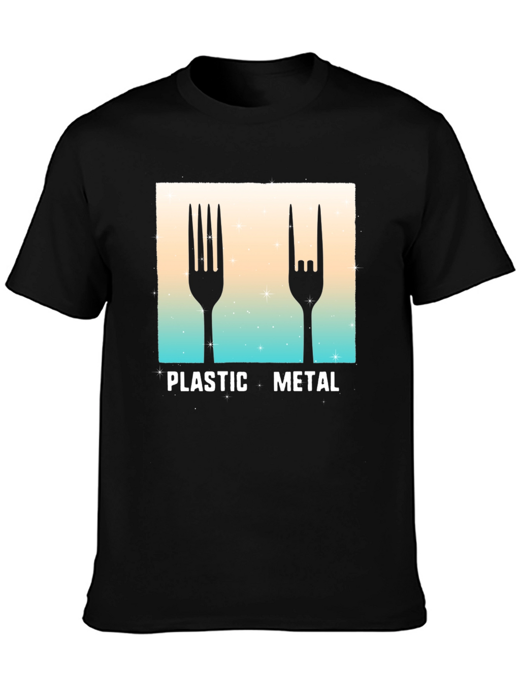 Plastic Metal Graphic Tee - Music Fan T-Shirt
