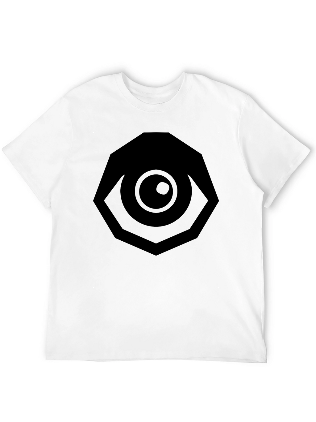 All Seeing Eye Graphic Tee - Black Cotton T-Shirt