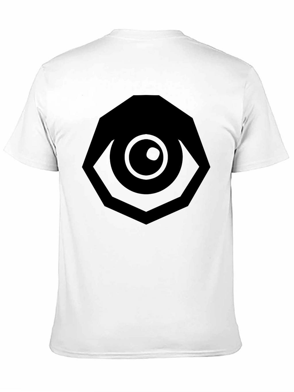 All Seeing Eye Graphic Tee - Black Cotton T-Shirt