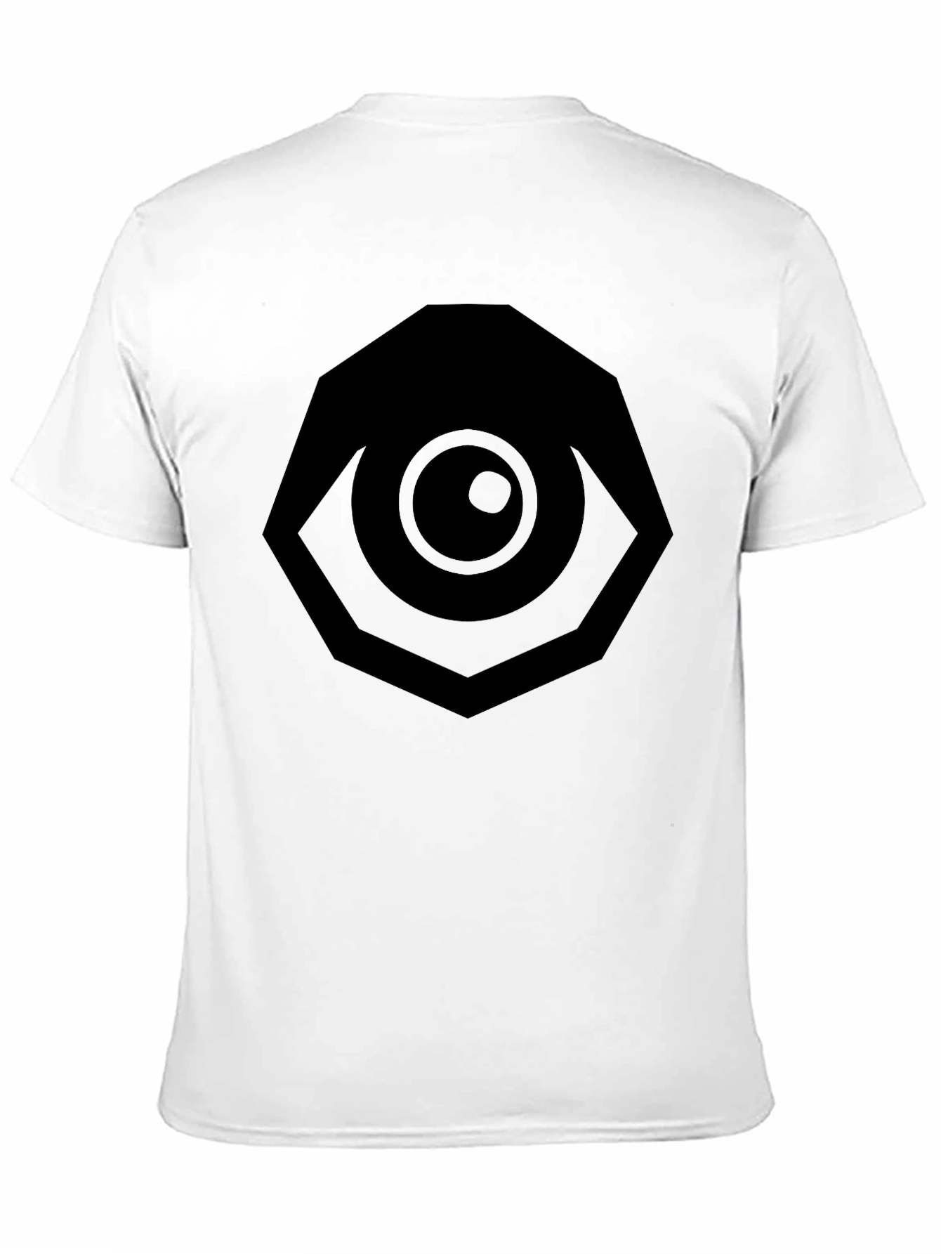 All Seeing Eye Graphic Tee - Black Cotton T-Shirt