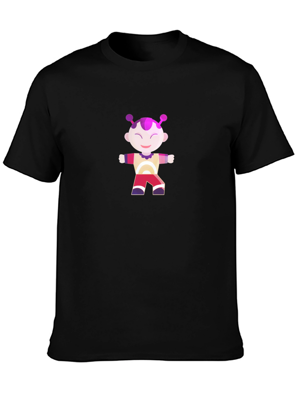 Funny Graphic T-Shirt with Cartoon Alien Design