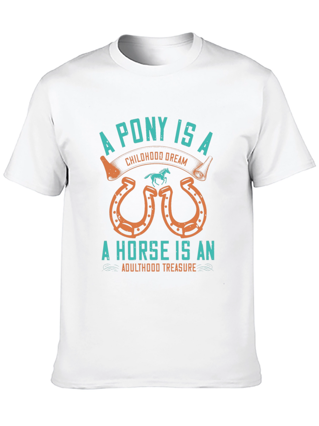 Equestrian Tee: Pony & Horse Graphic T-Shirt