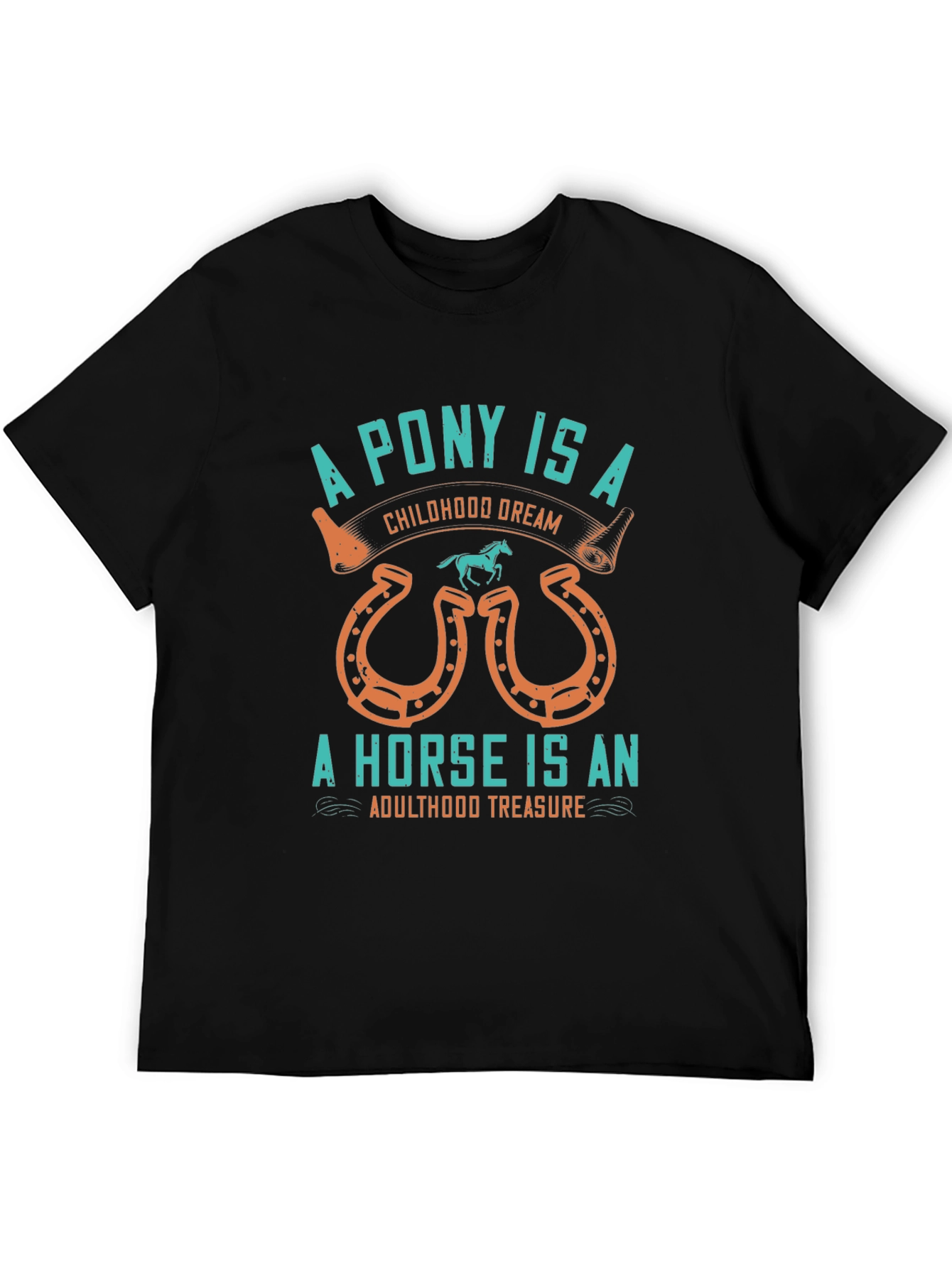 Equestrian Tee: Pony & Horse Graphic T-Shirt