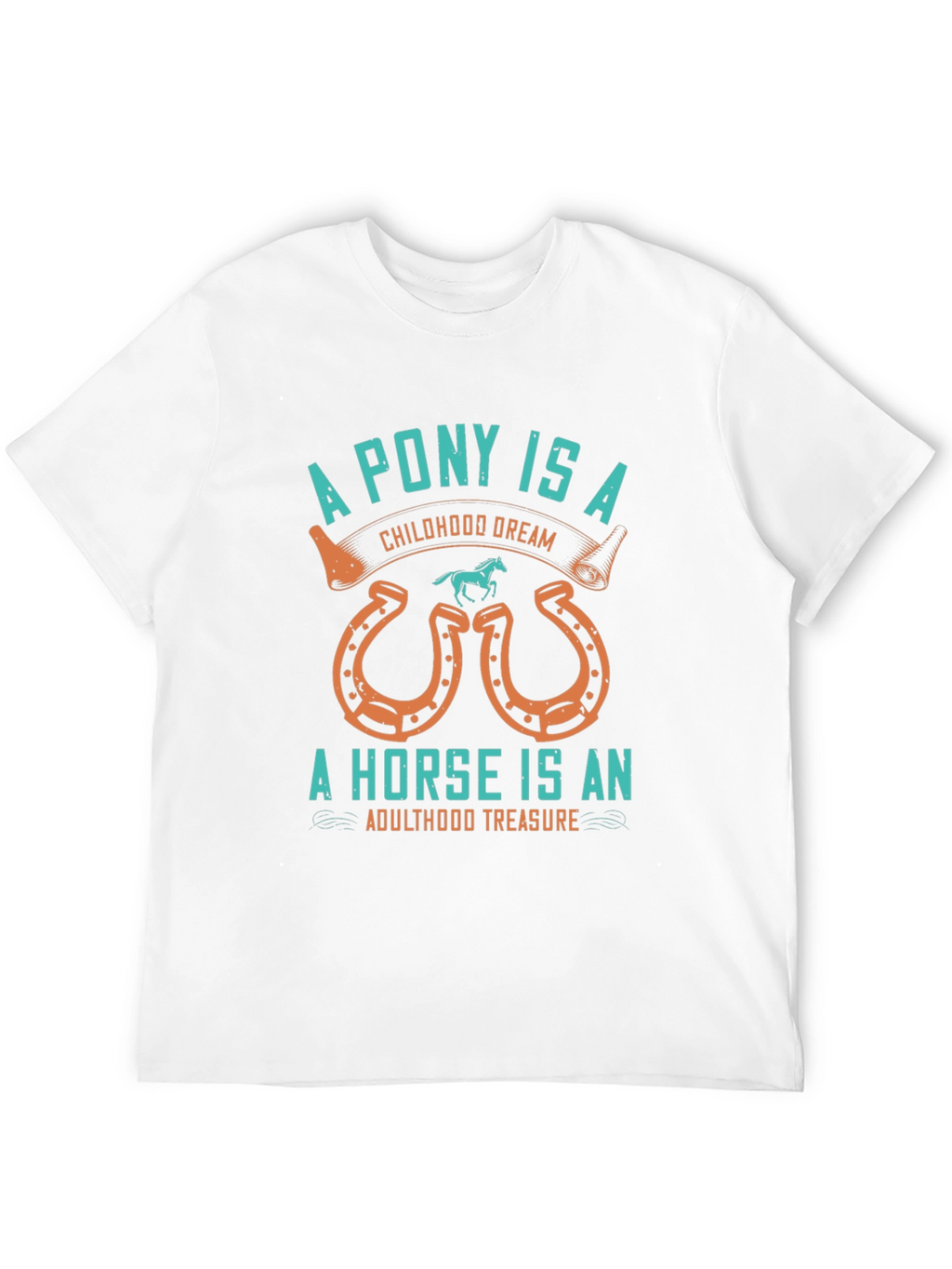 Equestrian Tee: Pony & Horse Graphic T-Shirt