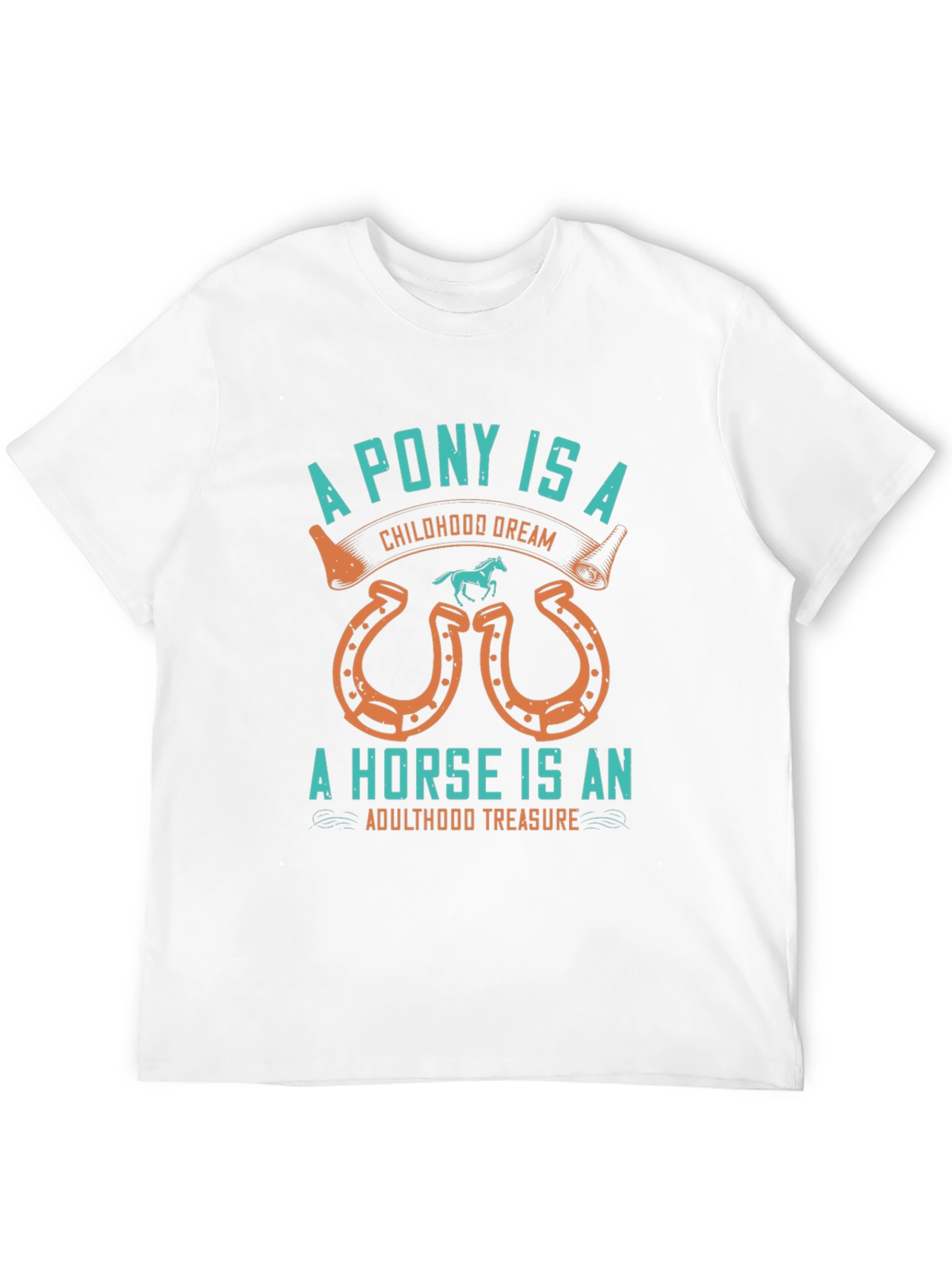 Equestrian Tee: Pony & Horse Graphic T-Shirt