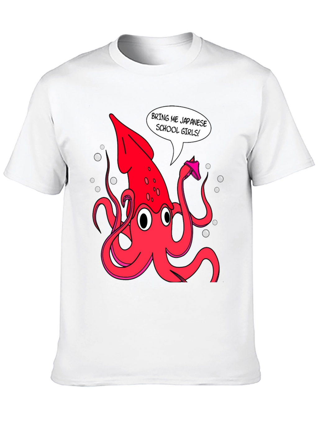 Novelty Squid Graphic T-Shirt