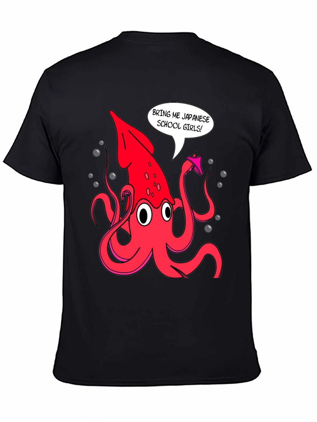 Novelty Squid Graphic T-Shirt