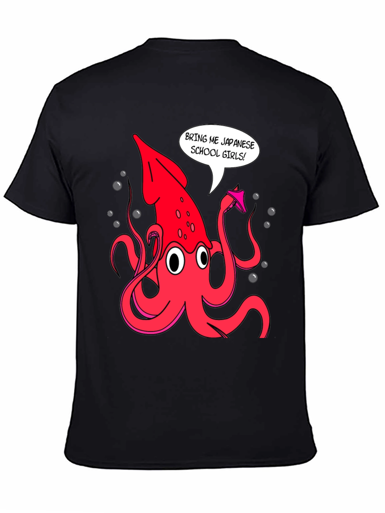 Novelty Squid Graphic T-Shirt