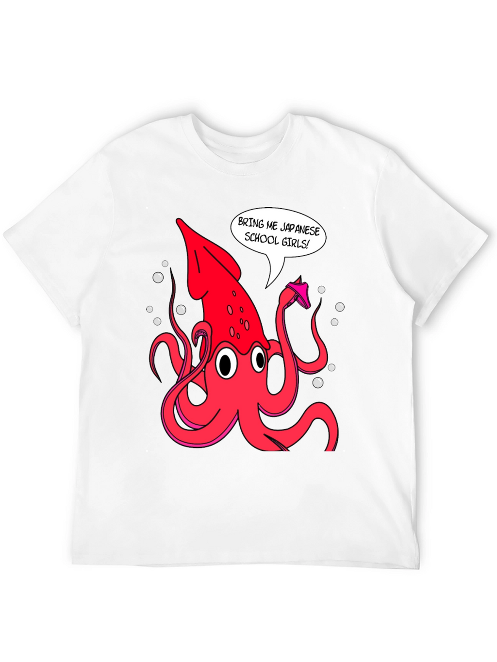 Novelty Squid Graphic T-Shirt