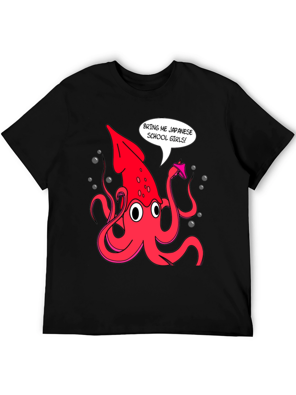 Novelty Squid Graphic T-Shirt