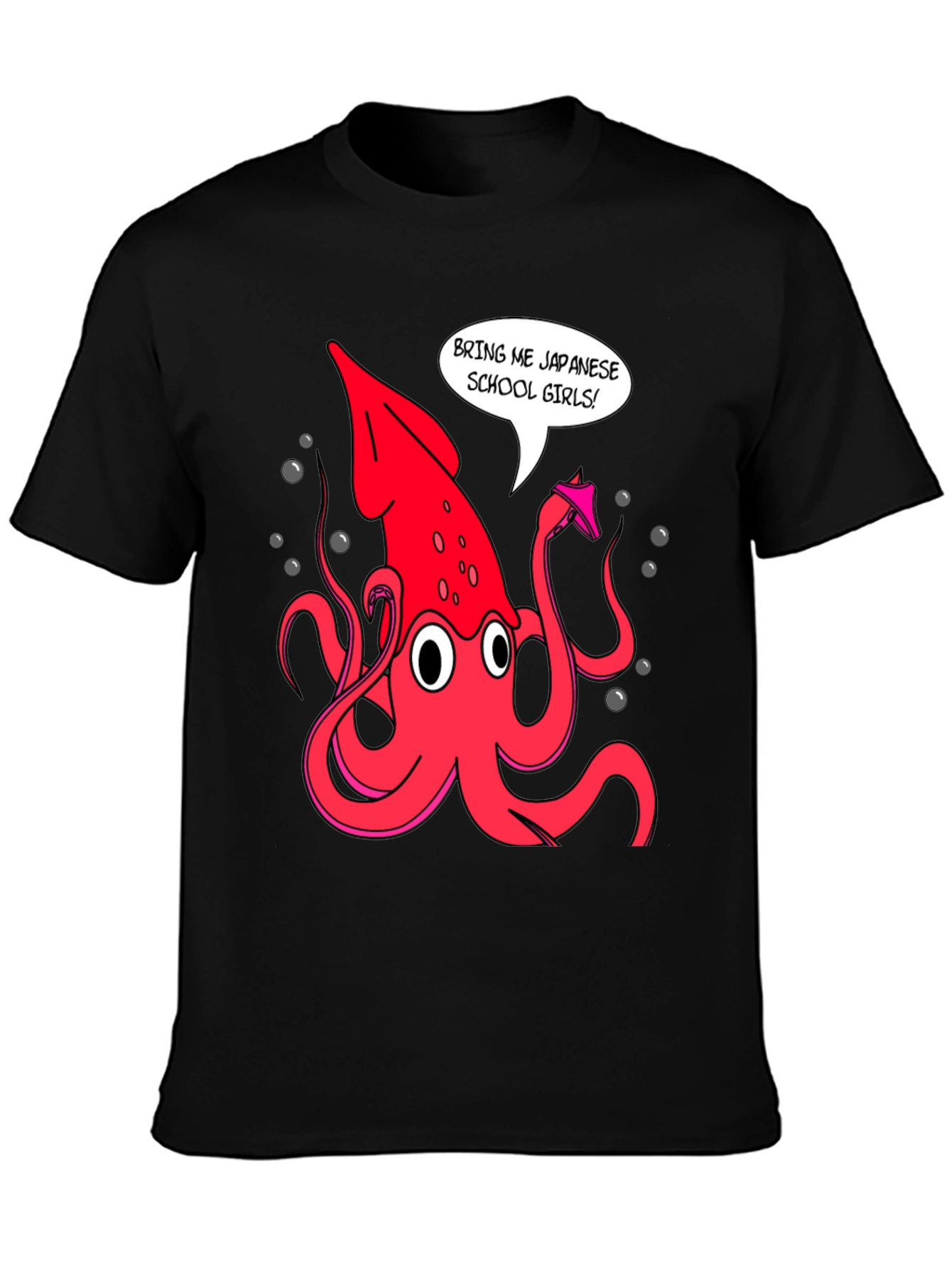 Novelty Squid Graphic T-Shirt