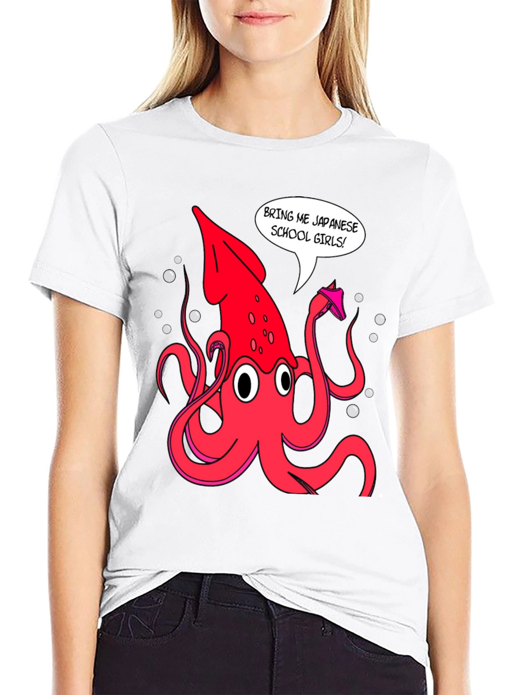 Novelty Squid Graphic T-Shirt