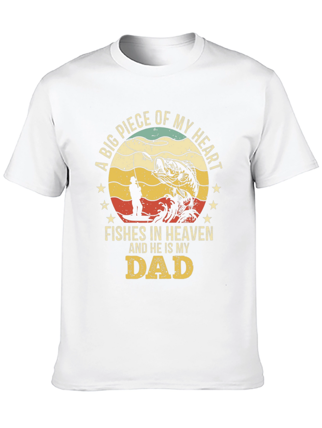 Fishes in Heaven Dad T-Shirt