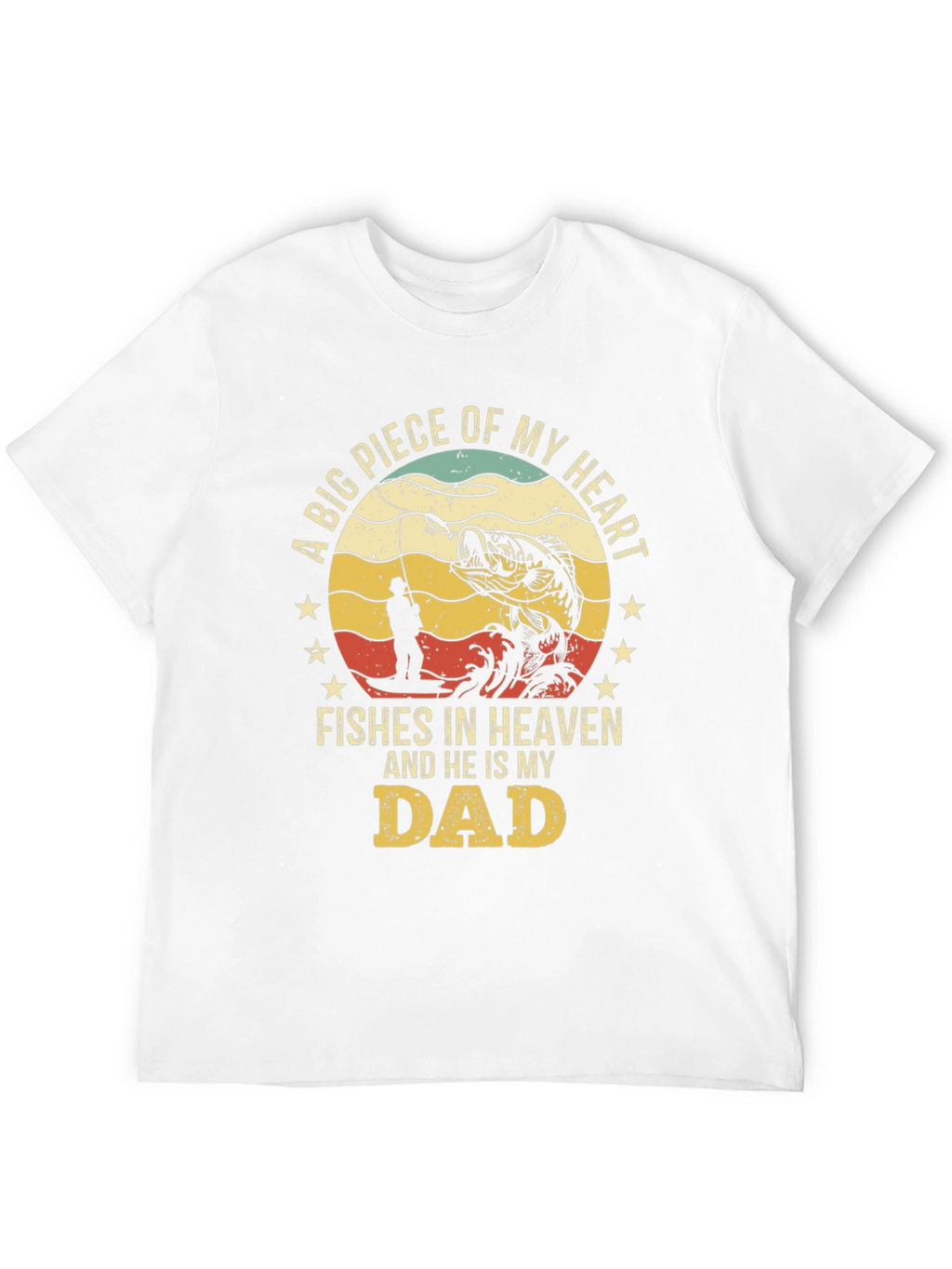 Fishes in Heaven Dad T-Shirt