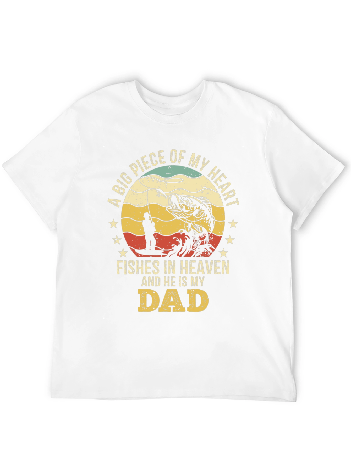 Fishes in Heaven Dad T-Shirt