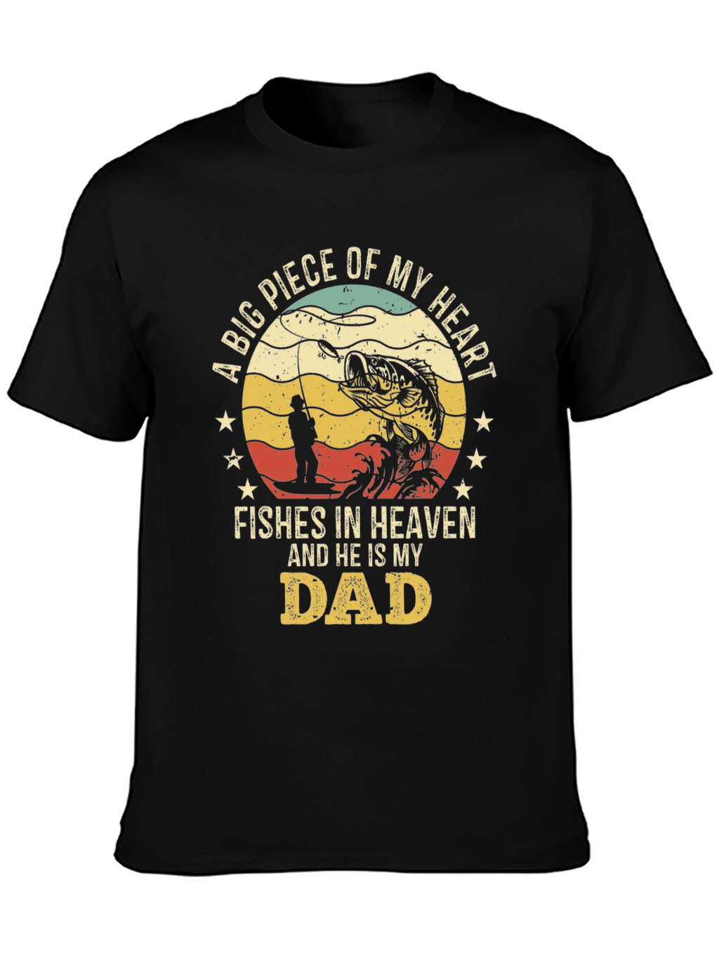 Fishes in Heaven Dad T-Shirt