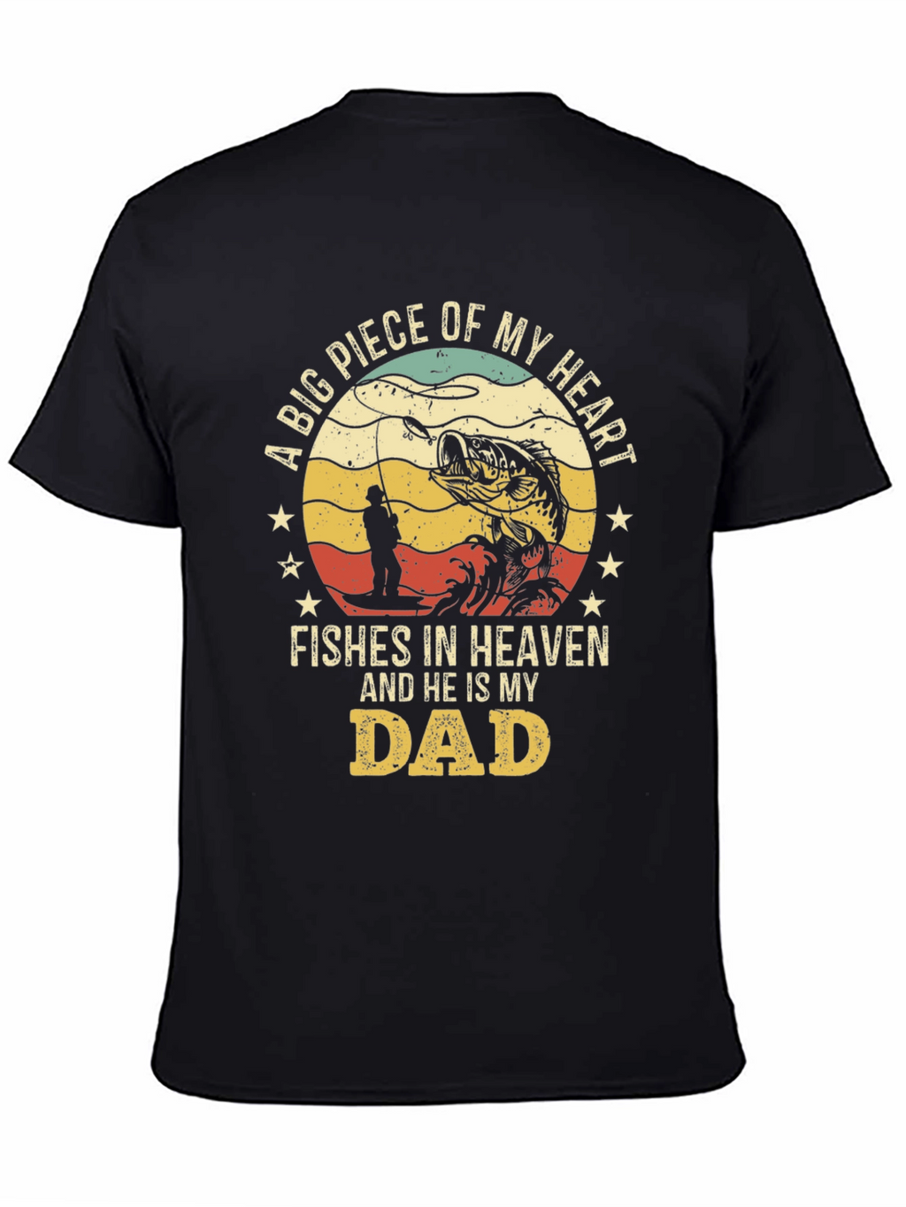 Fishes in Heaven Dad T-Shirt