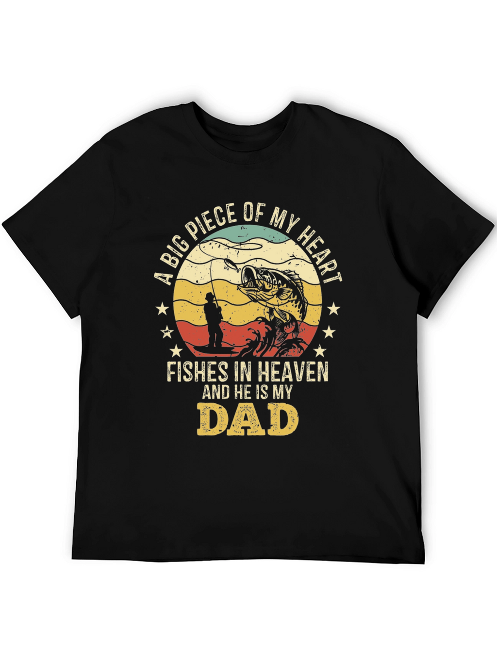 Fishes in Heaven Dad T-Shirt