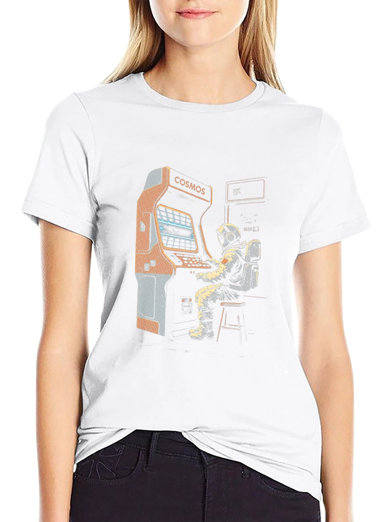 Cosmos Arcade Astronaut Black T-Shirt