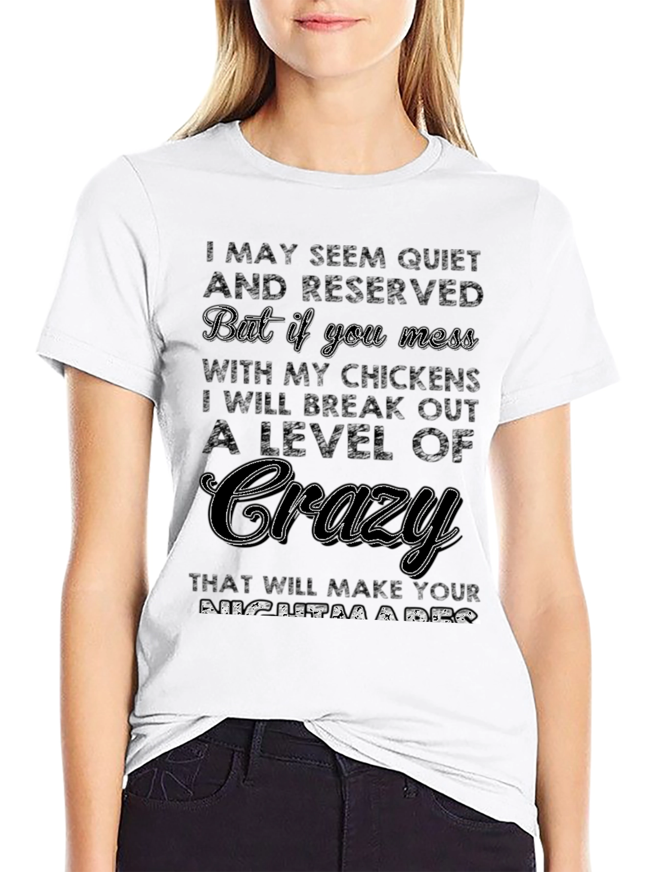 Quiet & Reserved Crazy Chicken Lover T-Shirt
