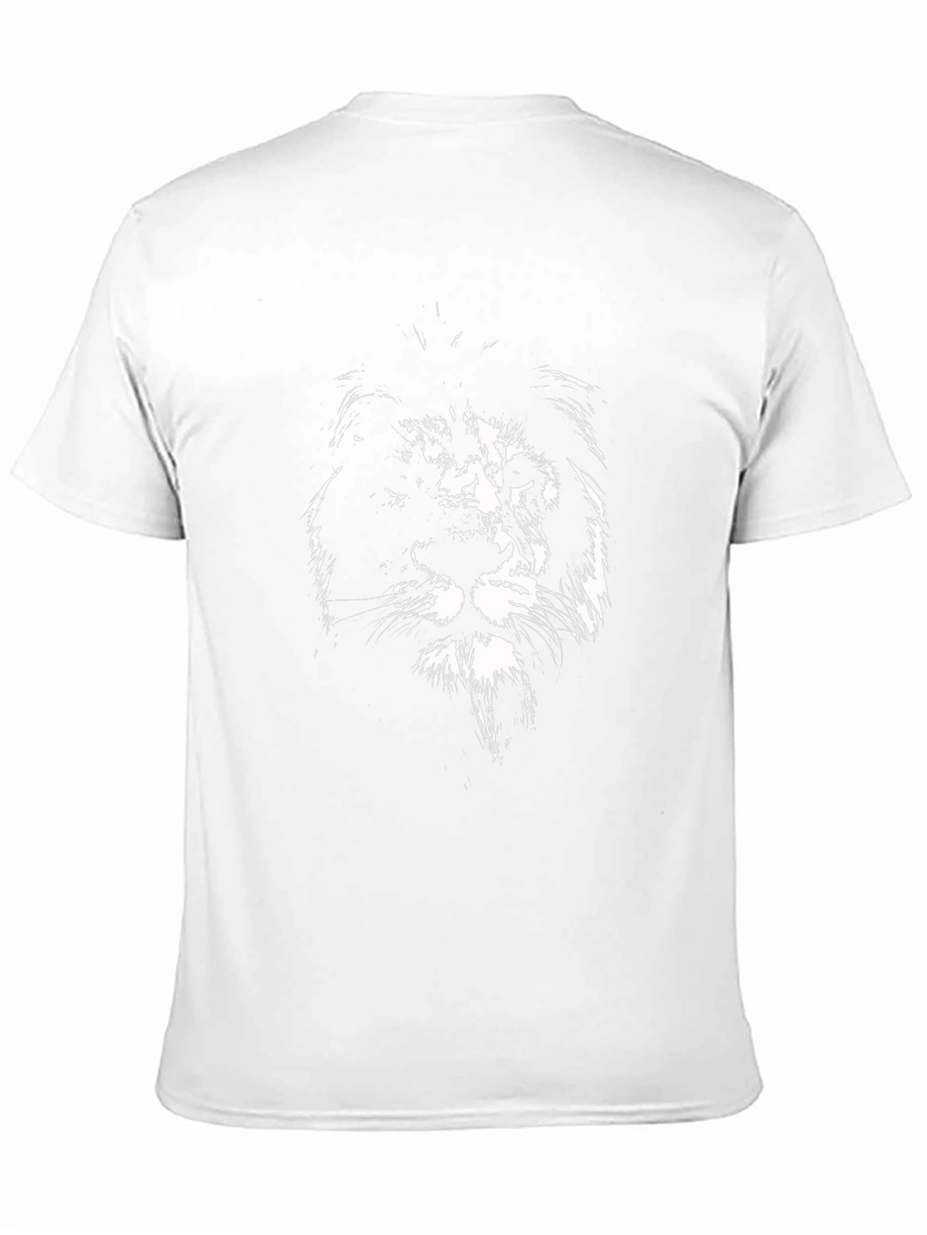 Black T-Shirt with Lion Graphic