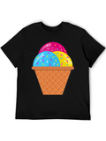 Ice Cream Cone Graphic Tee - Fun & Stylish