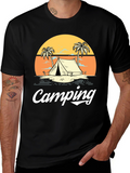 Camping Graphic Tee - Outdoor Adventure Shirt
