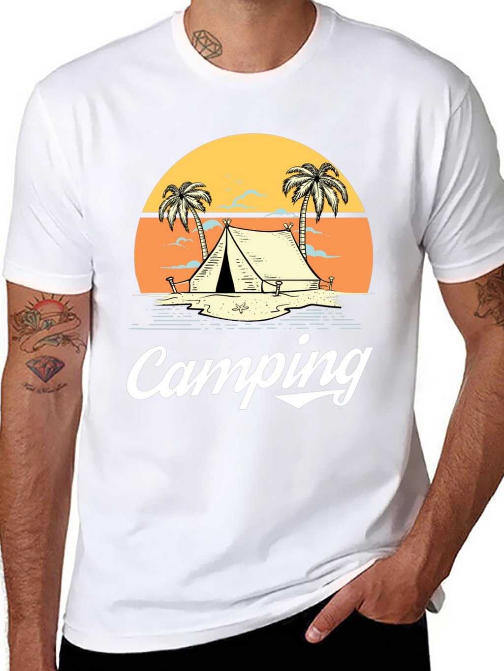 Camping Graphic Tee - Outdoor Adventure Shirt