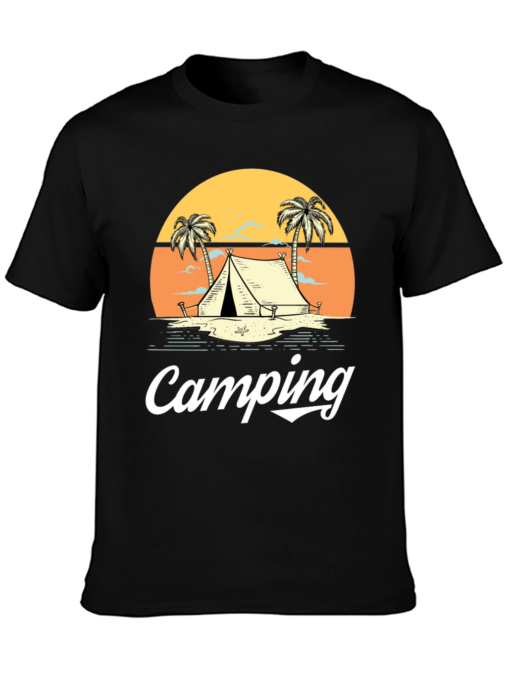 Camping Graphic Tee - Outdoor Adventure Shirt