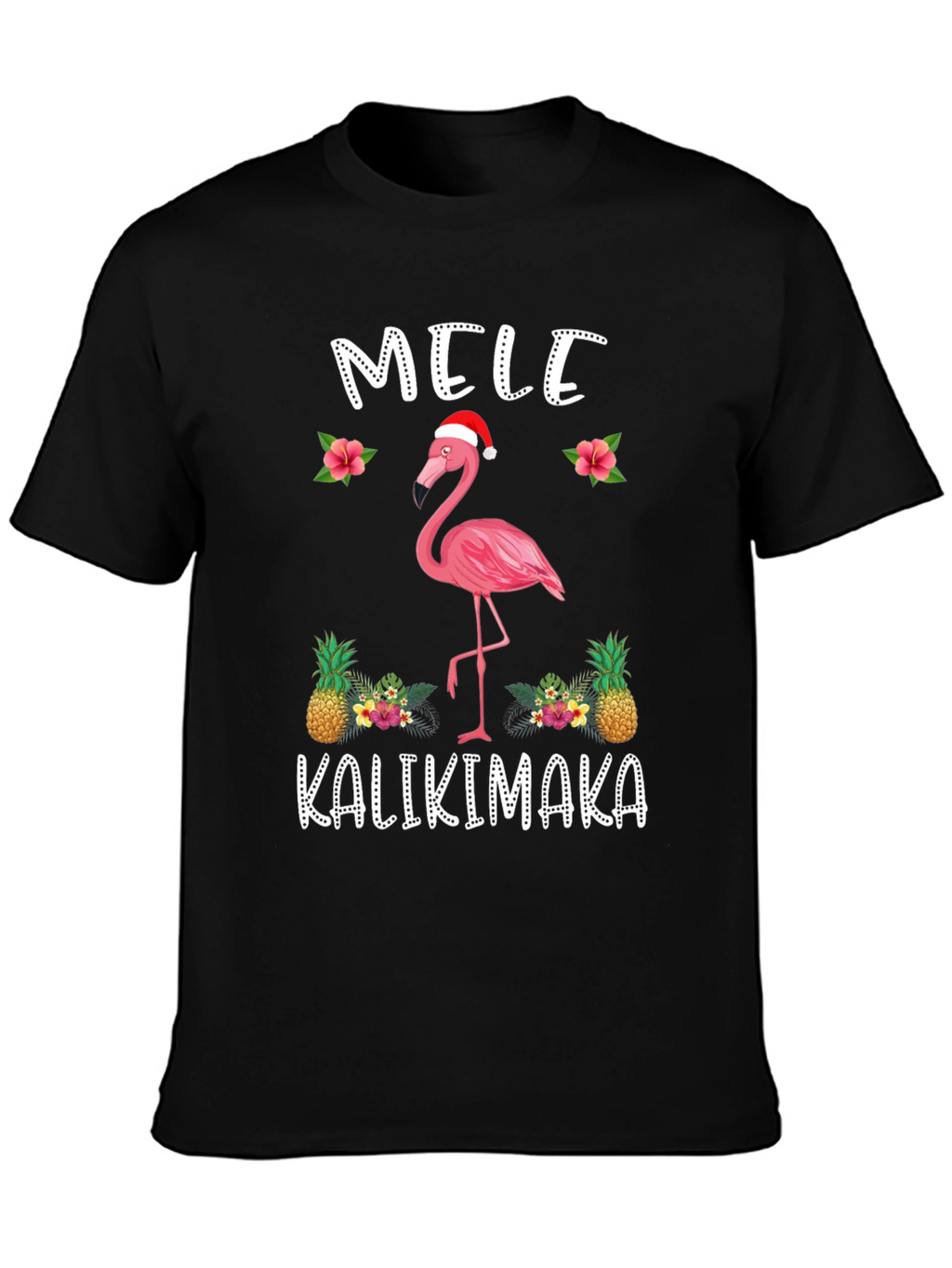 Mele Kalikimaka Flamingo Christmas T-Shirt