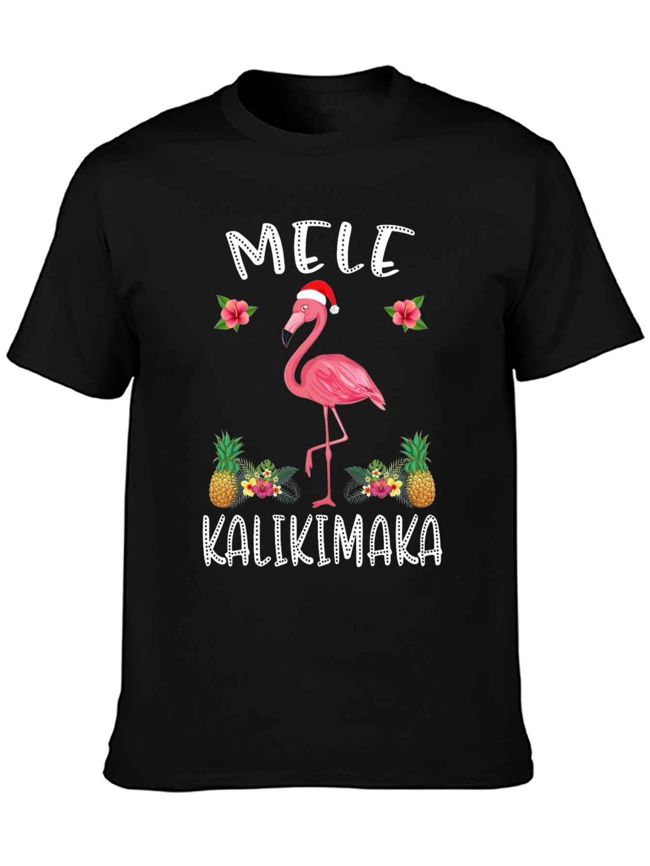 Mele Kalikimaka Flamingo Christmas T-Shirt