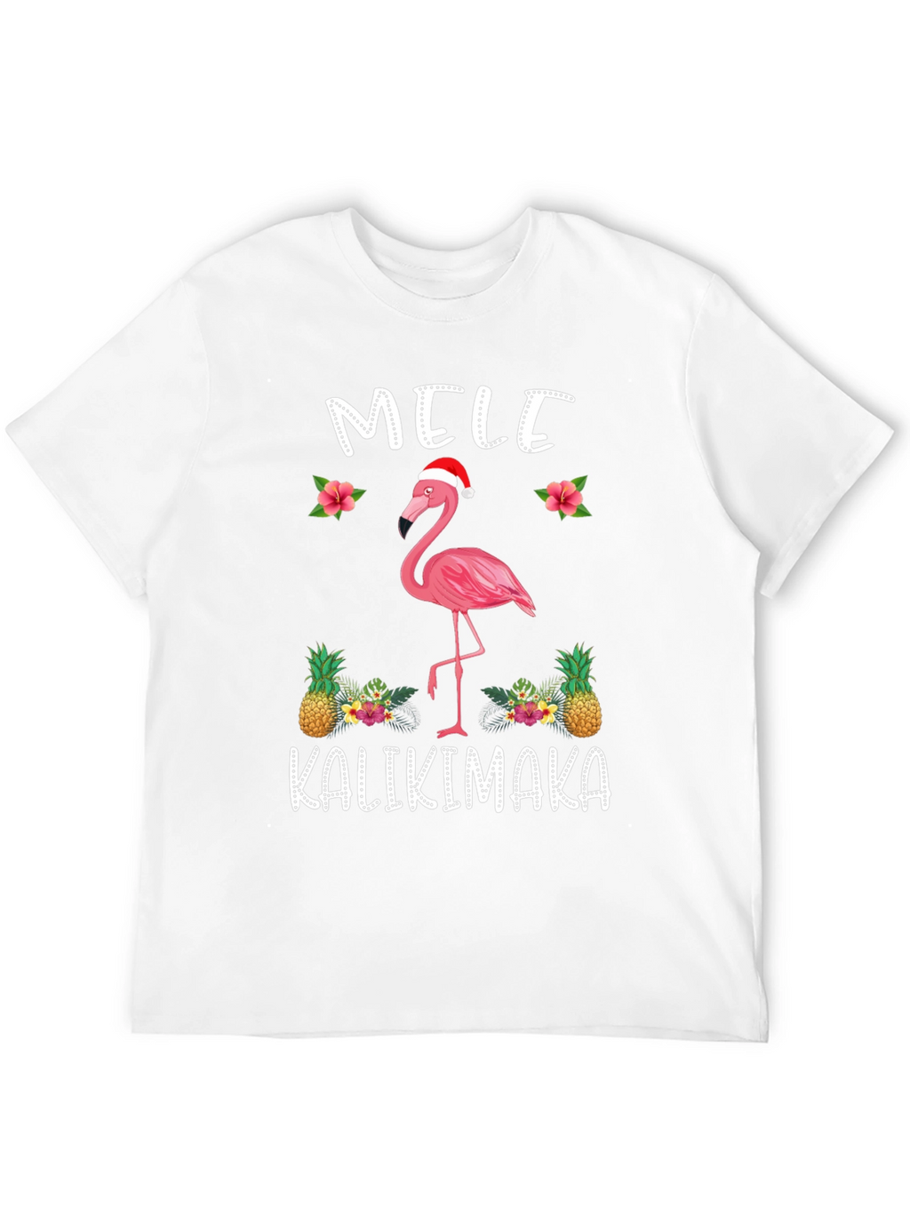 Mele Kalikimaka Flamingo Christmas T-Shirt