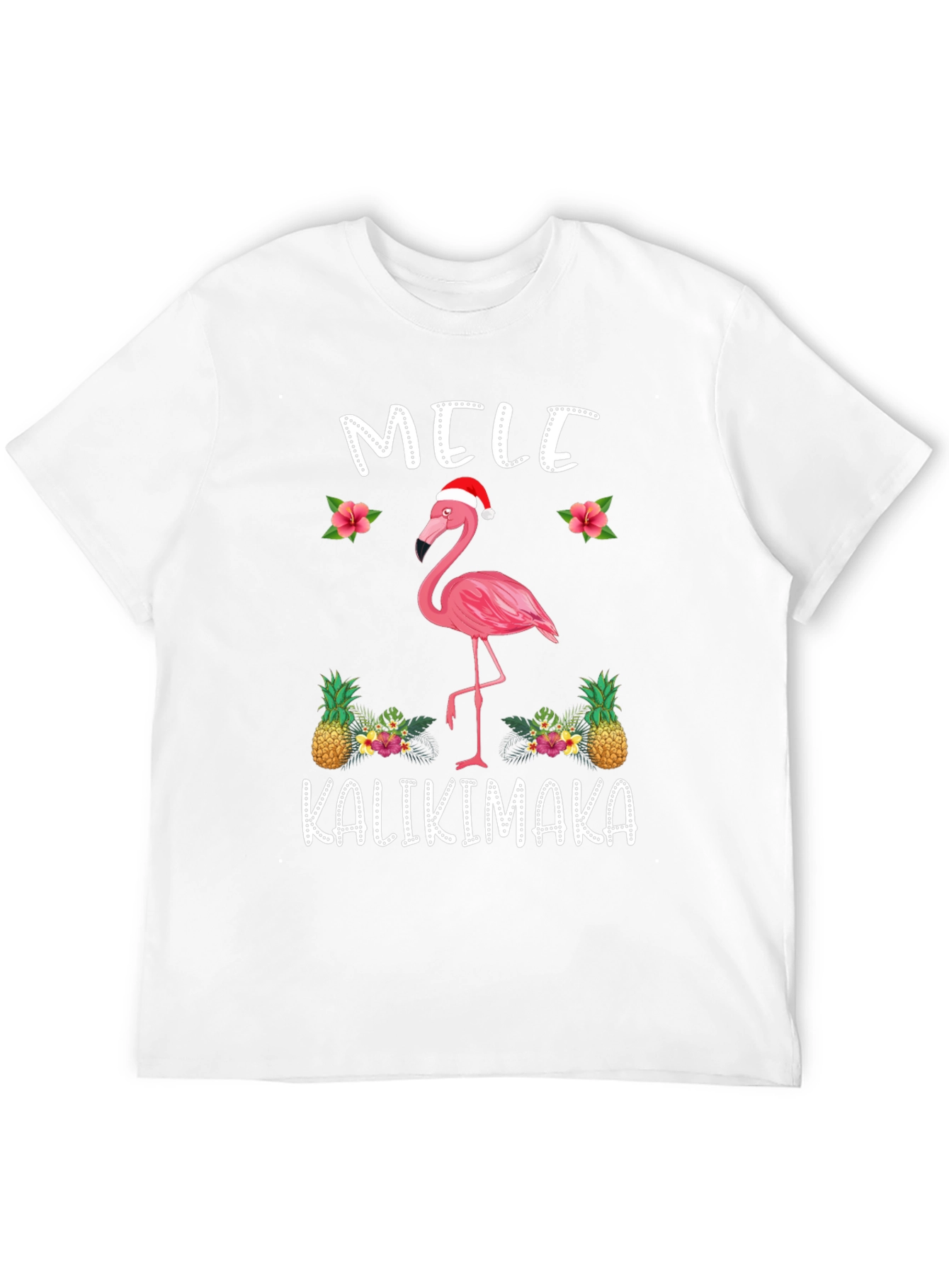 Mele Kalikimaka Flamingo Christmas T-Shirt